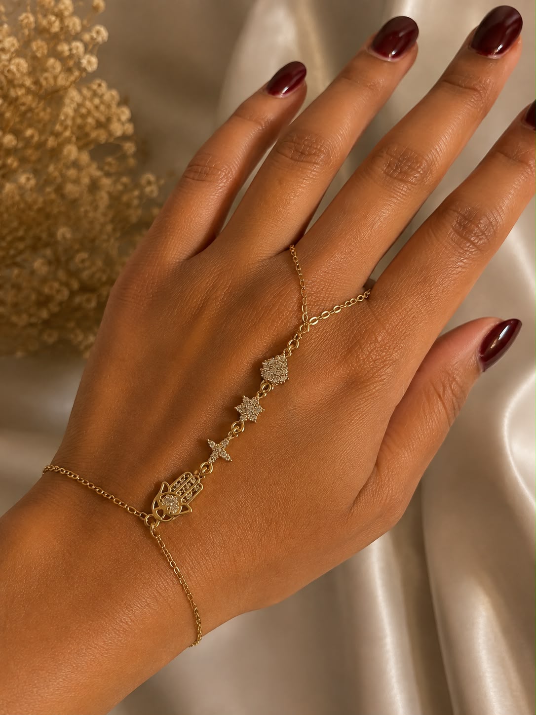 Bracelet de Main Fatima Doré